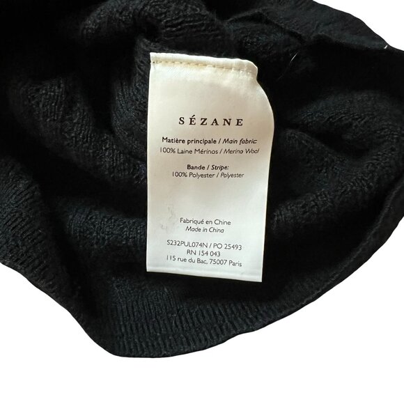 Sezane Lace V-Neck Sweater - Picture 4 of 9